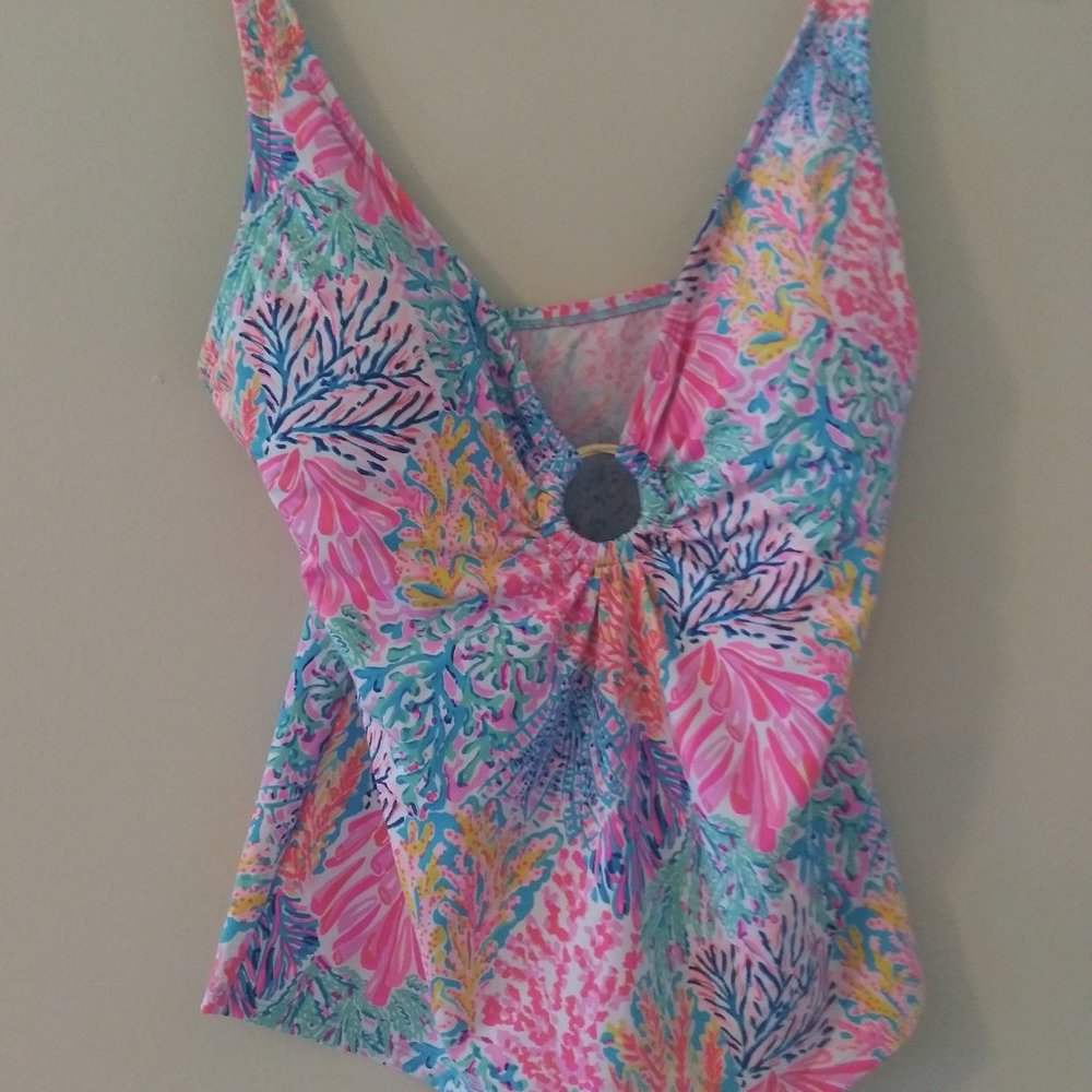 Lily Pulitzer tanking swim top size 10